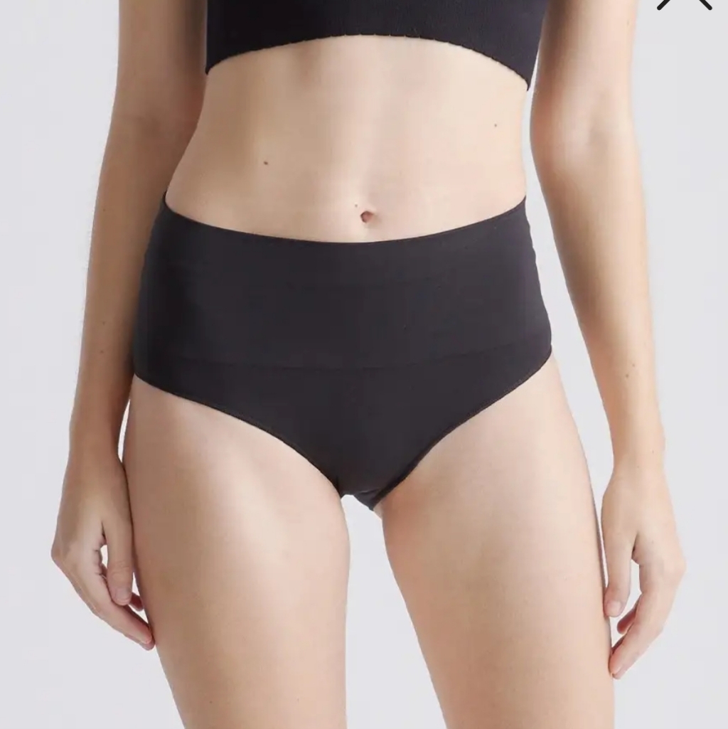 Quince Black Shape High Waisted Briefs 3 Pack